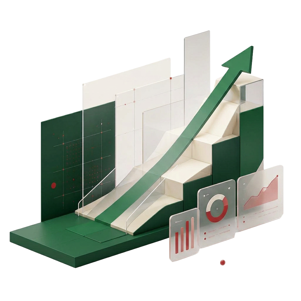 Illustration d'une rampe de lancement représentant la croissance d'une startup incubée par mvp.ma